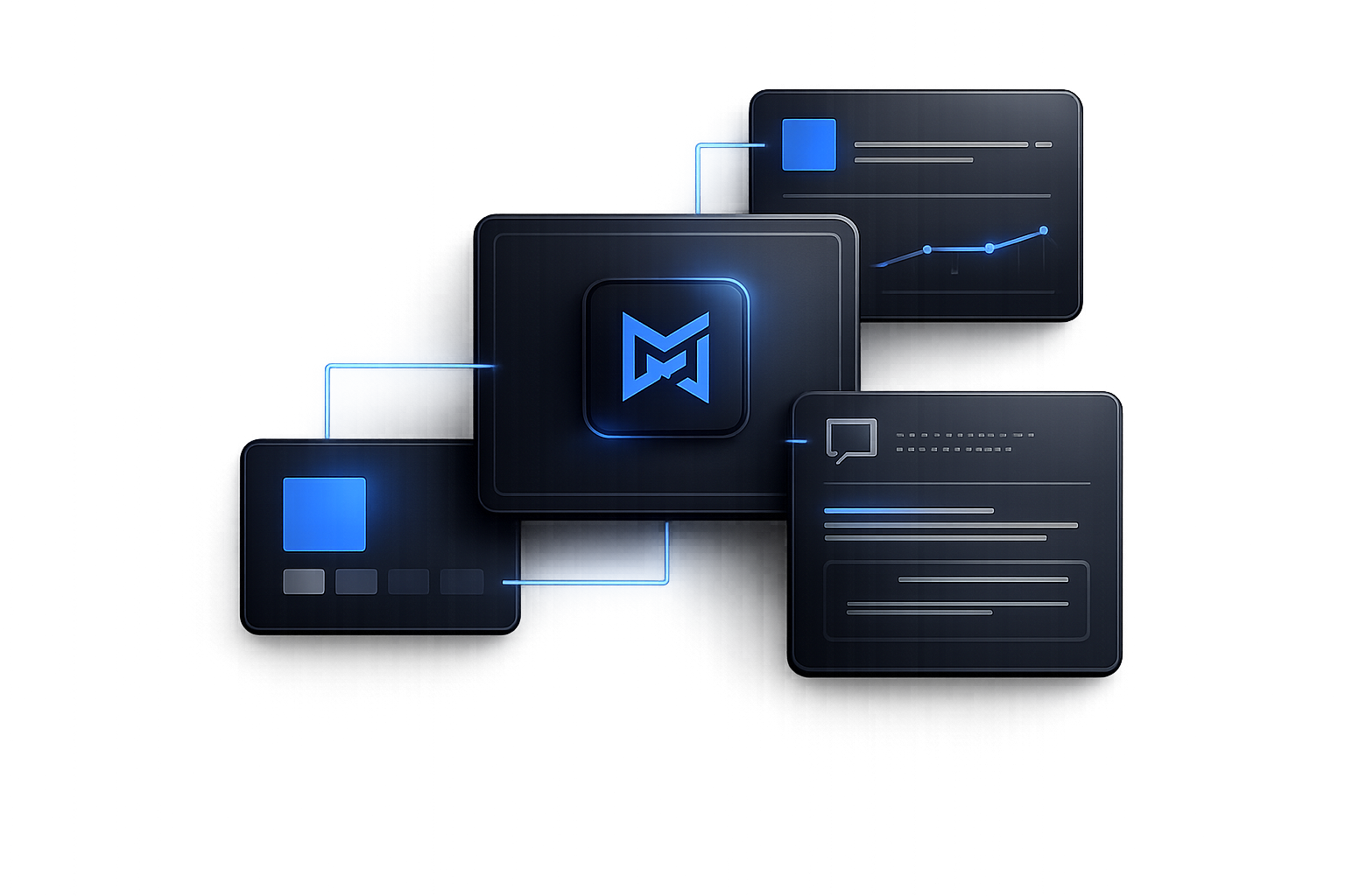 Connected brand identity and messaging interfaces